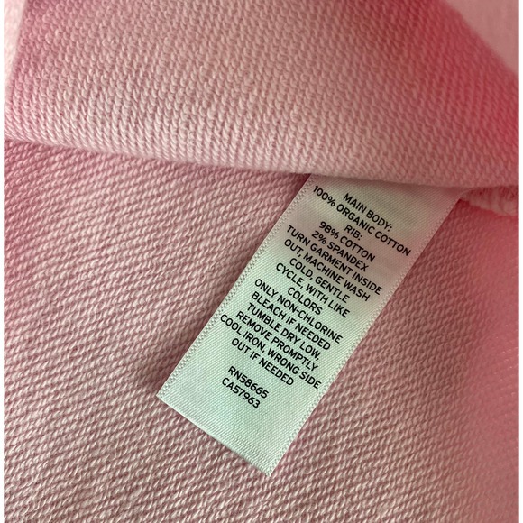 BP. Pink Cropped Sweatshirt with Embroidered Flower size L nwt - Picture 6 of 6